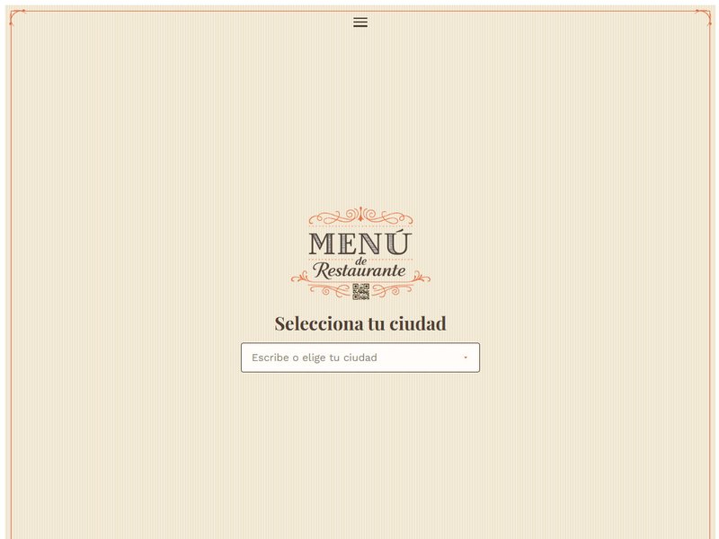 Sitio web de MenuDeRestaurante.com.mx